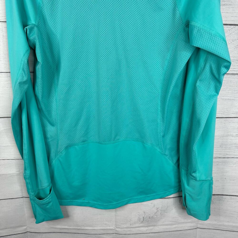 Patagonia Womens size Medium All Weather 1/2 Zip Neck Pullover Blue Hiking - Picture 6 of 10